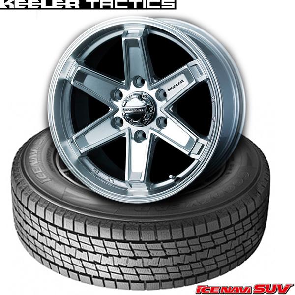 グッドイヤーICE NAVI SUV \u0026 KEELER TACTICS｜265/70R17 115Q｜スタッドレスタイヤ\u0026ホイール｜4本セット