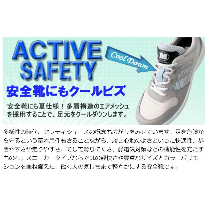 ミドリ安全 安全靴 G3695 (バンドタイプ) 静電 ホワイト 23.5〜28.0