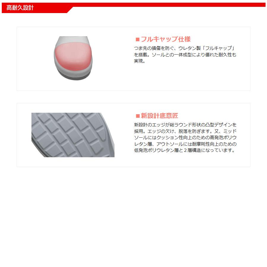 ミドリ安全 静電安全靴 GCR1200 フルキャップ(旧CAP) ホワイト 23.5