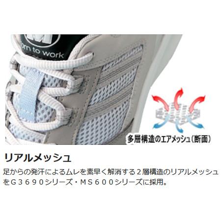 ミドリ安全 【在庫限り】ミドリ安全 安全靴 G3690 (ひもタイプ) 静電