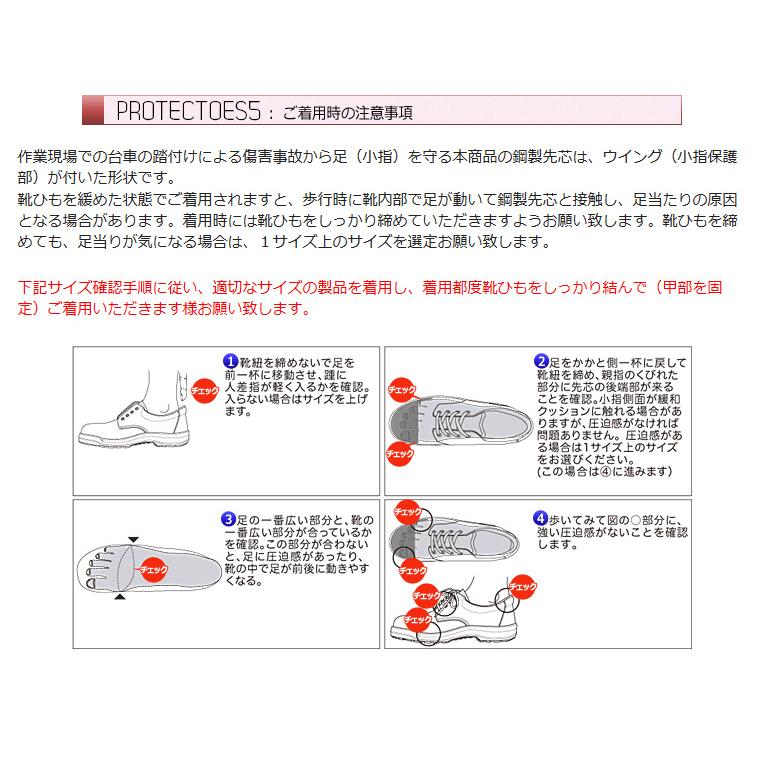 ミドリ安全 静電安全靴 プロテクトウズ5 PC210(旧PCF) 静電 ブラック