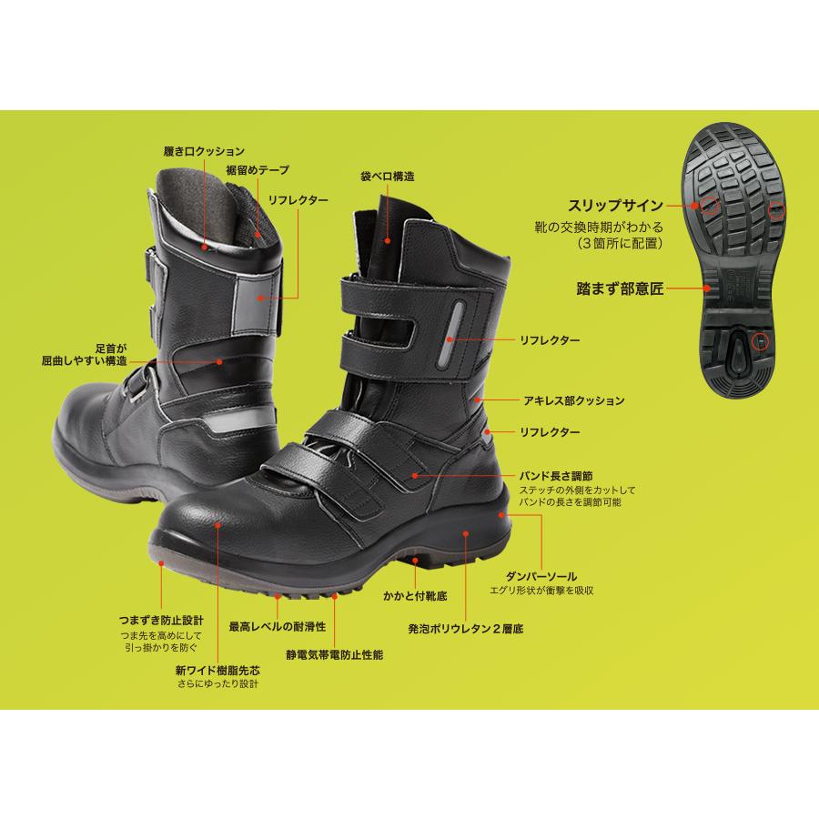ミドリ安全 静電保護靴 MW235 ブラック 23.5〜28.0 : ミドリ安全