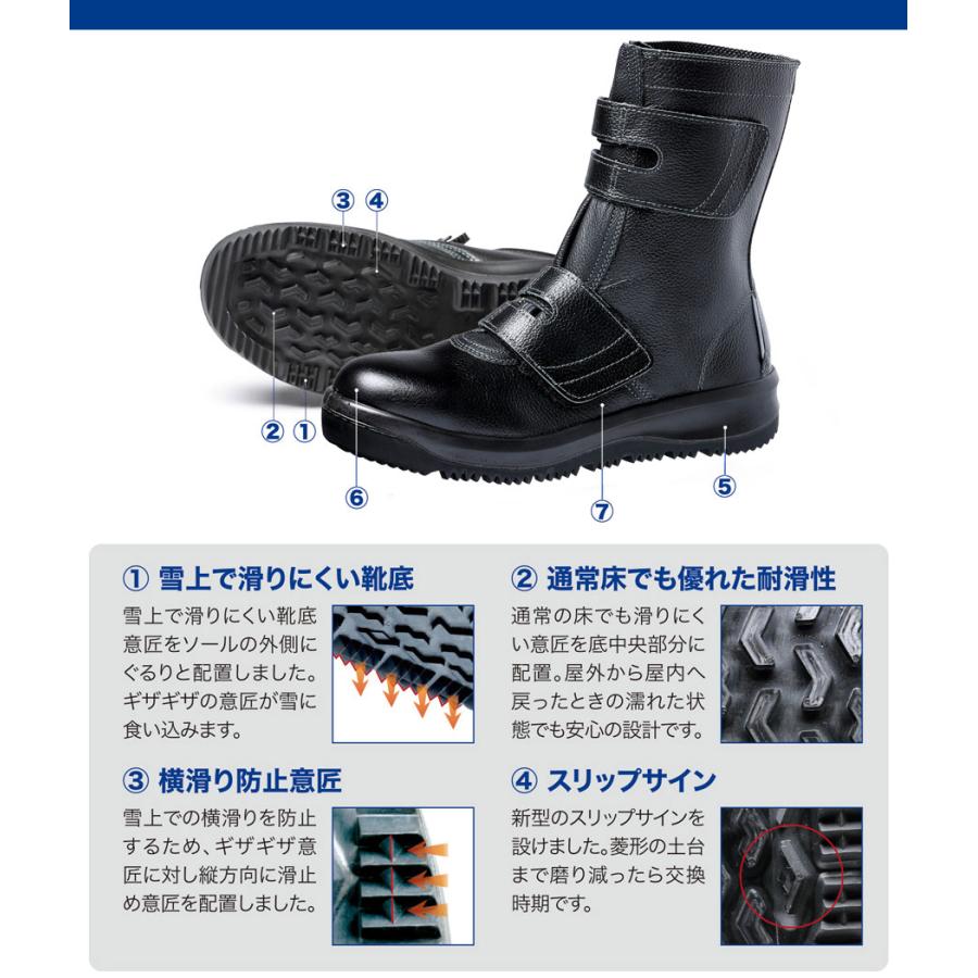 オールラウンダー ミドリ安全 雪上でも滑りにくい耐滑安全靴 AR235N(旧