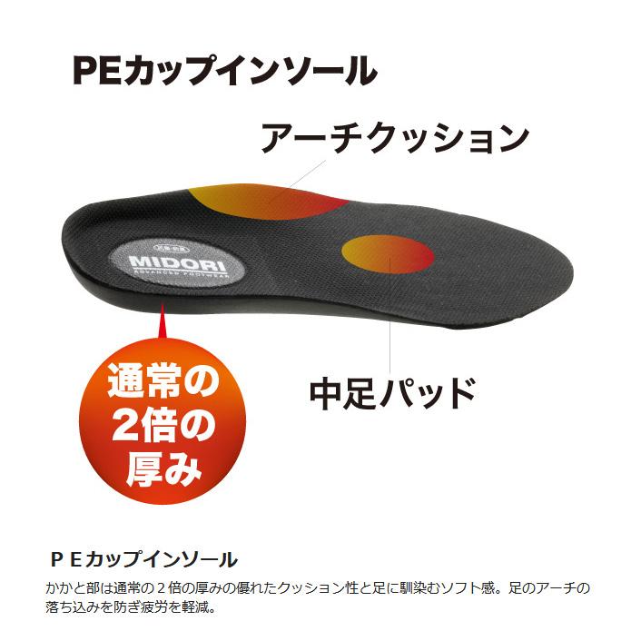 ミドリ安全 超耐滑底安全靴 ハイグリップセフティ・中編上靴 HGS520