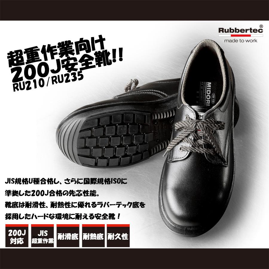 ミドリ安全 超重作業向け安全靴 ウルトララバーテック RU210(旧RTU