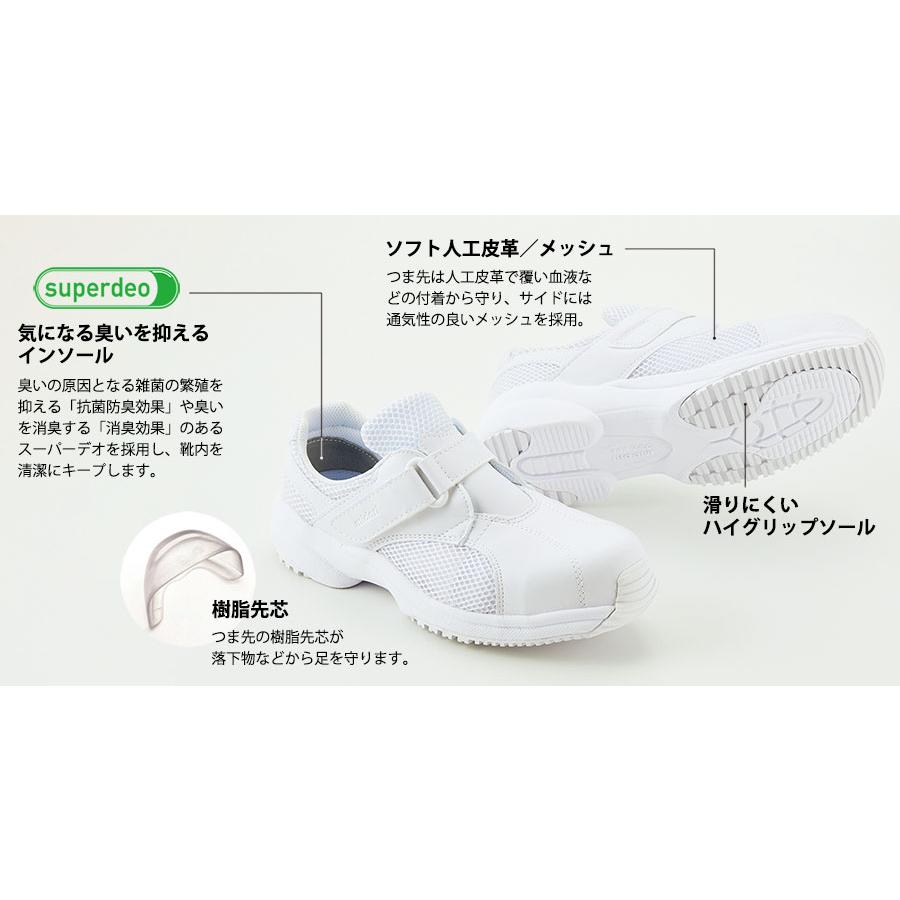 ミドリ安全 ケアセフティ CSS-01CP(旧CAP) ホワイト 21.5〜29.0