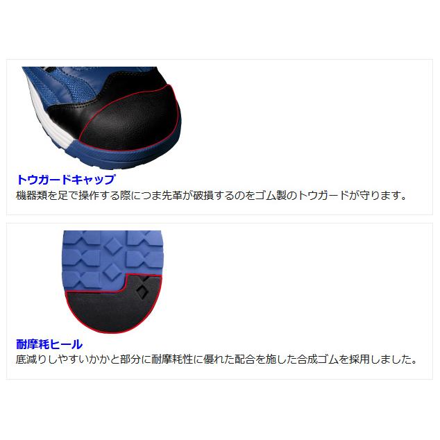 ワークプラス ミドリ安全 トウキャップ付き先芯入りスニーカー MPN-905