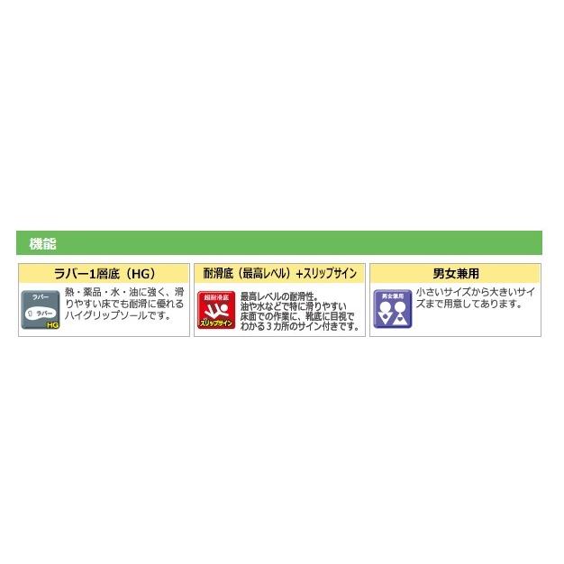 ミドリ安全 超耐滑作業靴 ハイグリップ H-100C ホワイト ブラック 21.0〜28.0cm|ミドリ安全.com PayPayモール店|06