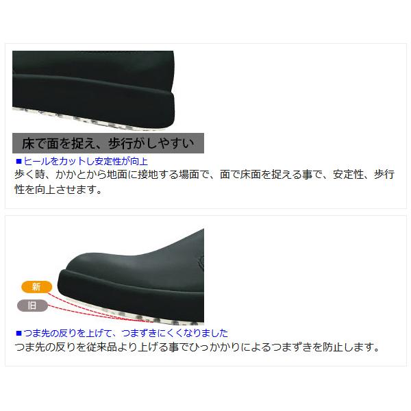 ミドリ安全 超耐滑軽量作業靴 ハイグリップ H-711N ブラック 22.0〜28.0｜midorianzen-com｜05