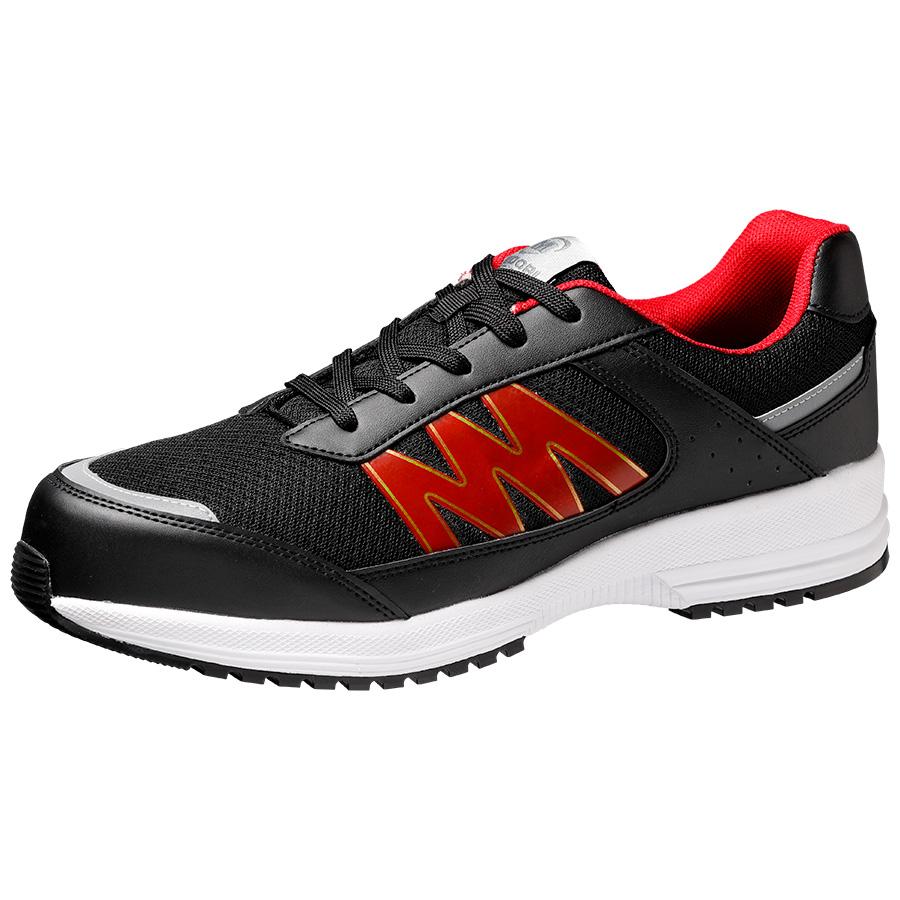 ミドリ安全 超軽量耐滑作業靴 WL-110 ひもタイプ ブラック/ブルー