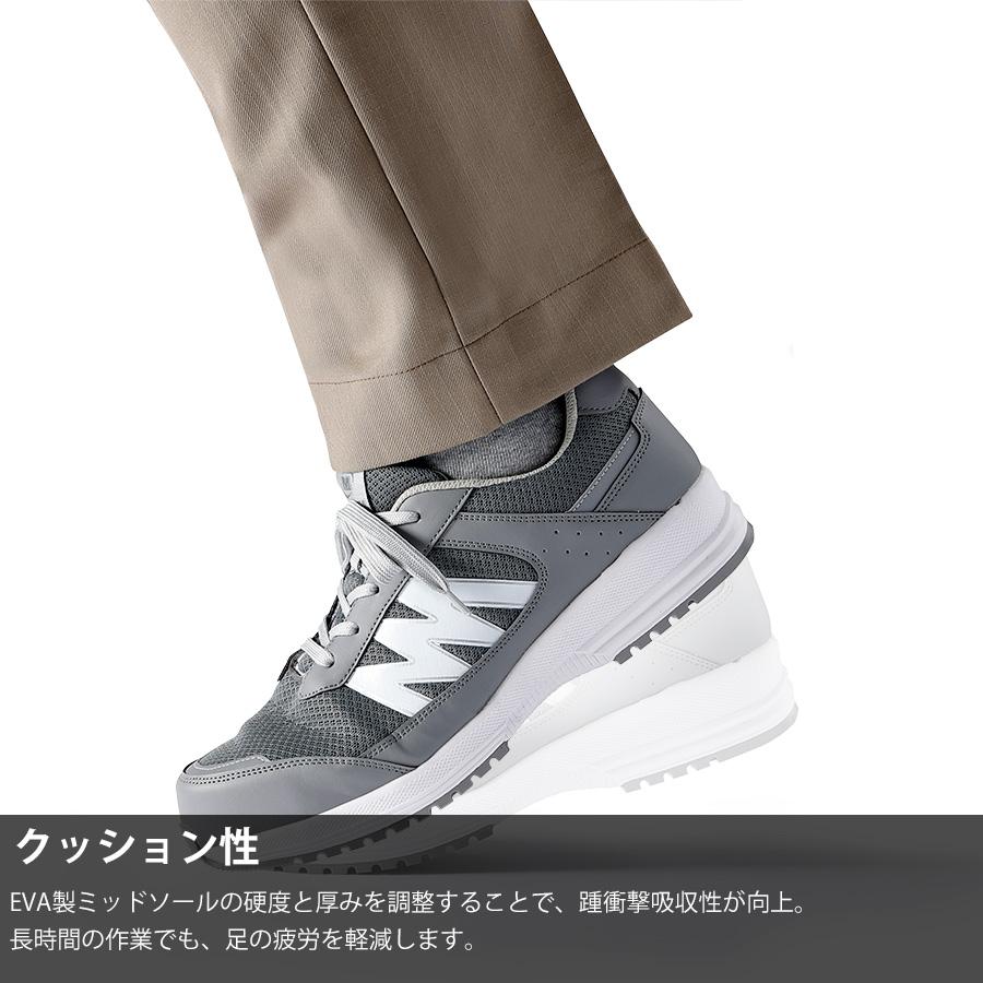 ミドリ安全 超軽量耐滑作業靴 WL-115 バンドタイプ ブラック/ブルー