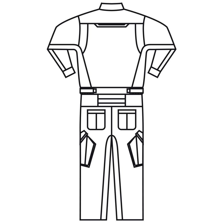 ミドリ安全 作業服 秋冬 ベルデクセル ツナギ VE890シリーズ スカイ