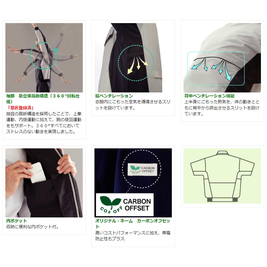 ベルデクセル ミドリ安全 作業服 春夏 ベルデクセルフレックス 男女