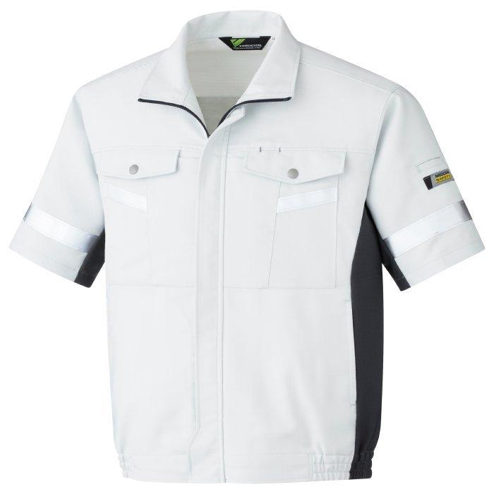 ミドリ安全 作業服 春夏 ベルデクセルフレックス 帯電防止 反射材仕様