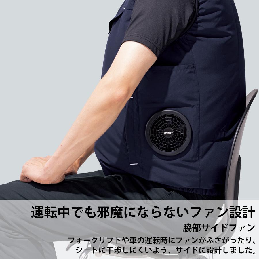 ミドリ安全 作業服 春夏 クールファン ベスト(ファン別売) WEV180