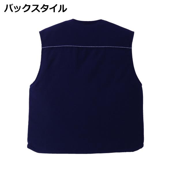 ミドリ安全 作業服 帯電防止 防寒ベスト RC2027上 (防寒上衣) ネイビー