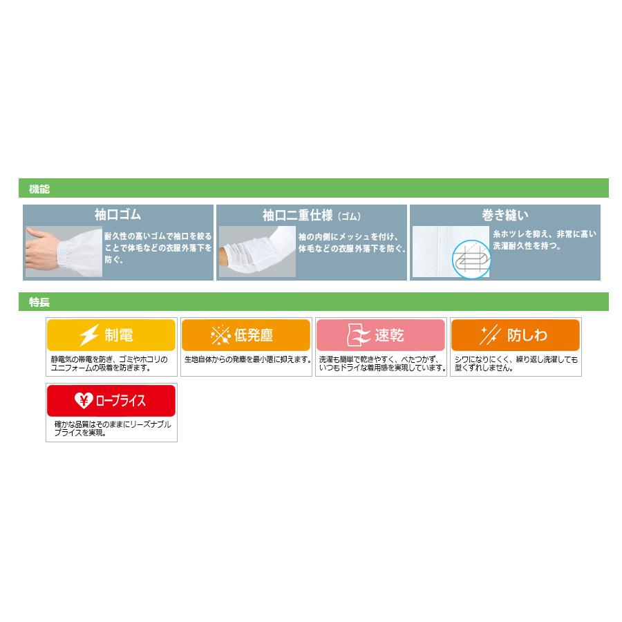 ミドリ安全 クリーンウェア 通年 フード一体型クリーンスーツ C1351 4