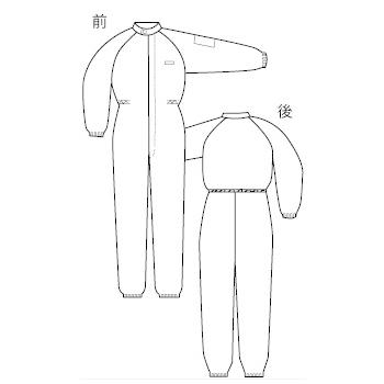 ミドリ安全 クリーンウェア 通年 一般型クリーンスーツ C1031 5カラー