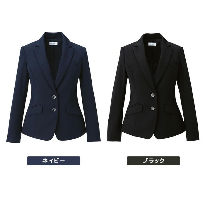 KARSEE カーシー オフィスウェア 女性用 STRETCHKNIT ジャケット EAJ-685 ネイビー ブラック 5〜17号 カーシーカシマ KARSEE カーシー オフィスウェア 女性用 STRETCHKNIT