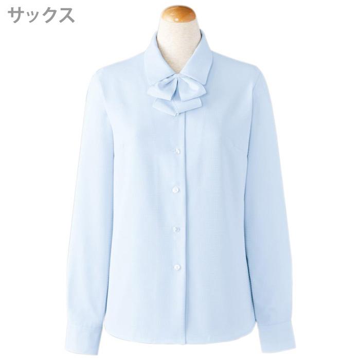 事務服 制服 セロリー SELERY ブラウス(リボン付) S-36732-36 17号・19号 セロリー（SELERY） 事務服 長袖ブラウス リボン付 3667シリーズ 4