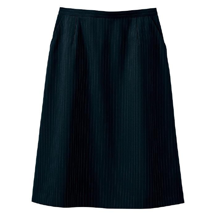 事務服 制服 SELERY セロリー Aラインスカート（53cm丈） S-16401 大きいサイズ21号・23号 セロリー（SELERY） Aラインスカート 16401 ブラックネイビー（21・23