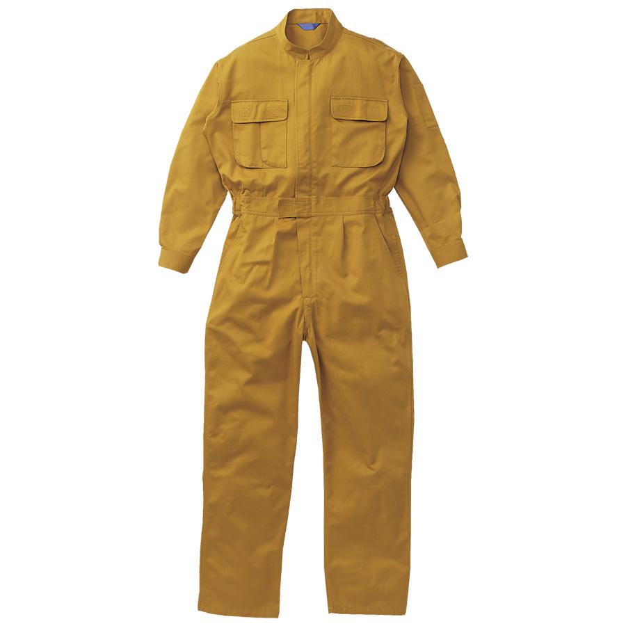 山田辰 作業服 ツナギ服 K20000-024 ゴールド M〜5L : ミドリ安全.com