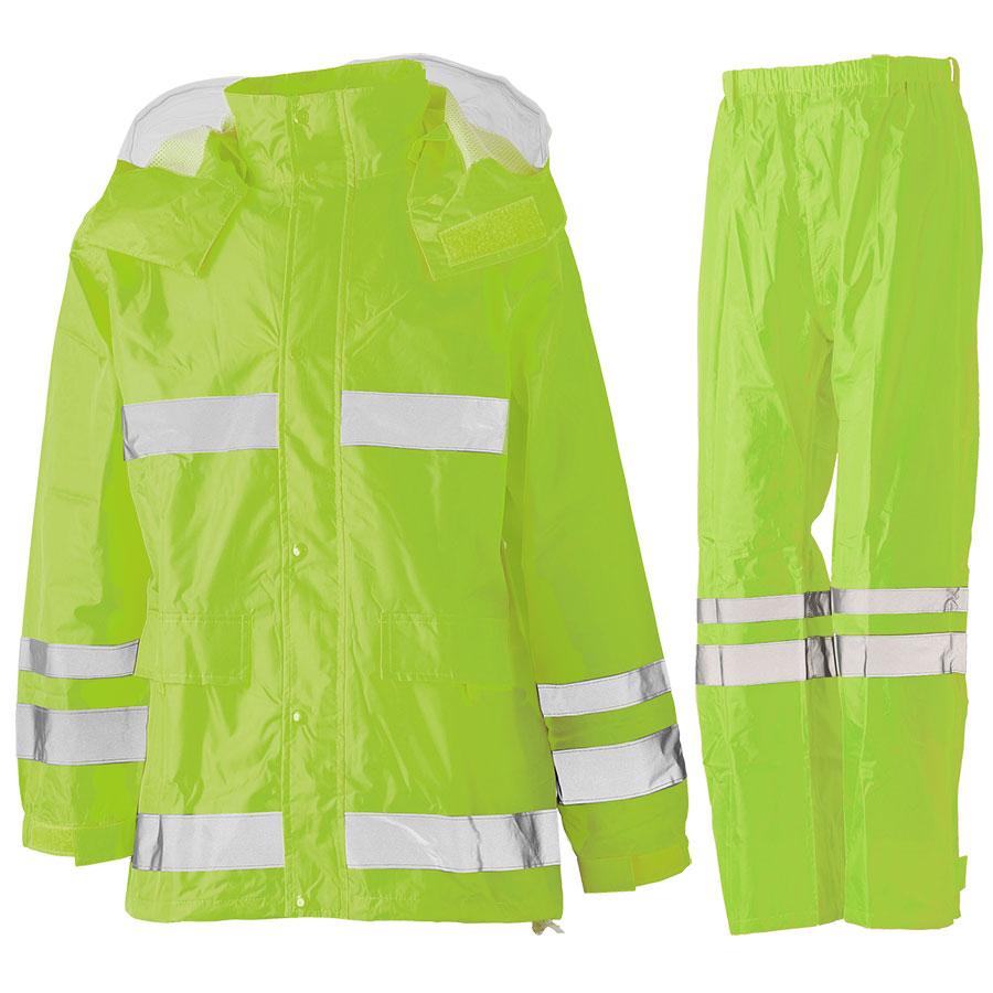 船橋 雨衣 カッパ 夜間作業用レインウェア 安全レイン FS-6000シリーズ
