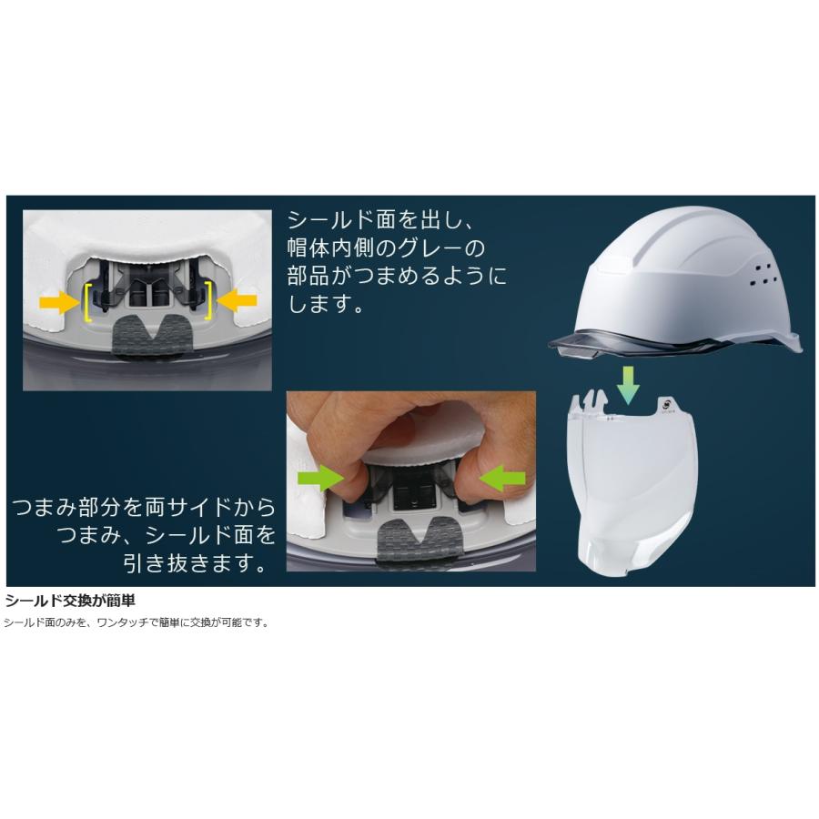 ミドリ安全 遮熱ヘルメット SCH-21 PC L V S RA3 KP ホワイト