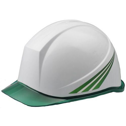 ミドリ安全 デザインヘルメット グリーンストライプ ホワイト ステッカー加工済 おしゃれ 個性的 工事 現場 作業用 防災 ミドリ安全 Com Paypayモール店 通販 Paypayモール