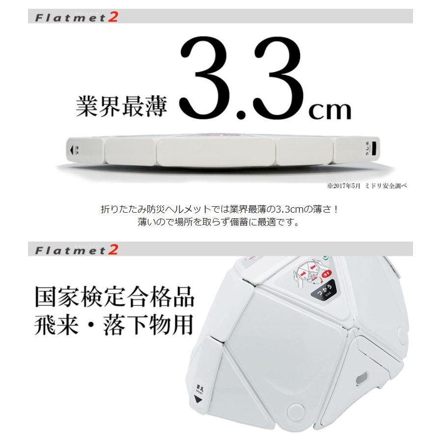 ミドリ安全 折りたたみ防災ヘルメット フラットメット TSC-10 N