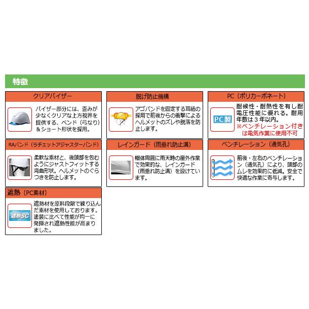 ミドリ安全 遮熱 SCH-11PCLV RA3-UP Windflow 2カラー 国家検定合格品 【飛来・落下物/墜落時保護用】｜midorianzen-com｜13