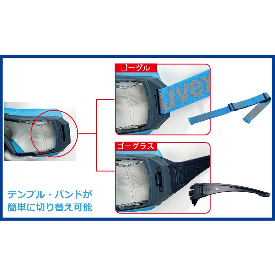 UVEX（ウベックス） ゴーグラス 保護めがね uvex X-9142-101 super OTG