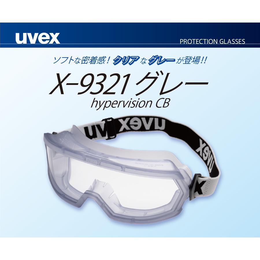 UVEX（ウベックス） ゴーグル 保護めがね X-9321-904 グレー
