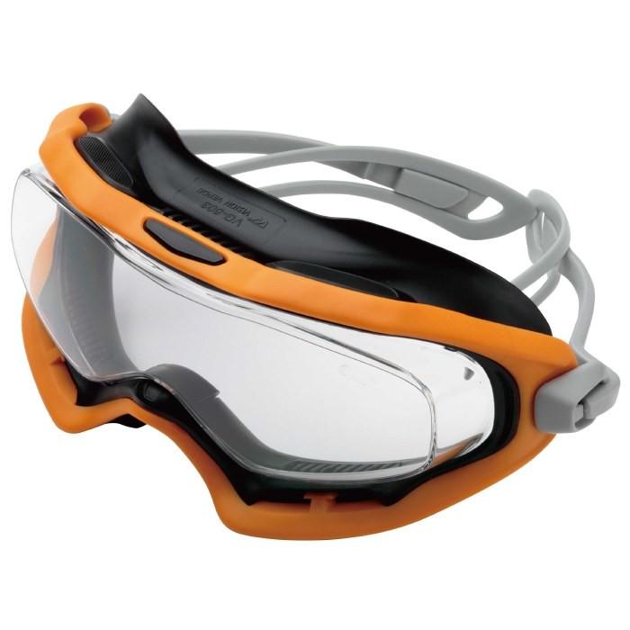 ミドリ安全 保護メガネ ビジョンベルデ VG-503F ゴーグラス（R）オレンジ ゴーグル型メガネ