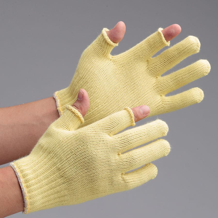 ミドリ安全 作業用手袋 耐切創手袋 ケブラー(R) MK-105 指きりタイプ
