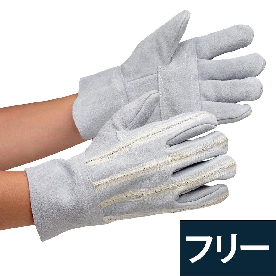 カミキ 作業用手袋 耐切創性手袋 両面鎖入床革手袋 : ミドリ安全.com
