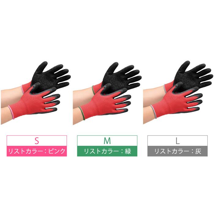 ミドリ安全 作業用手袋 ハイグリップ 天然ゴム背抜き手袋 MHG130