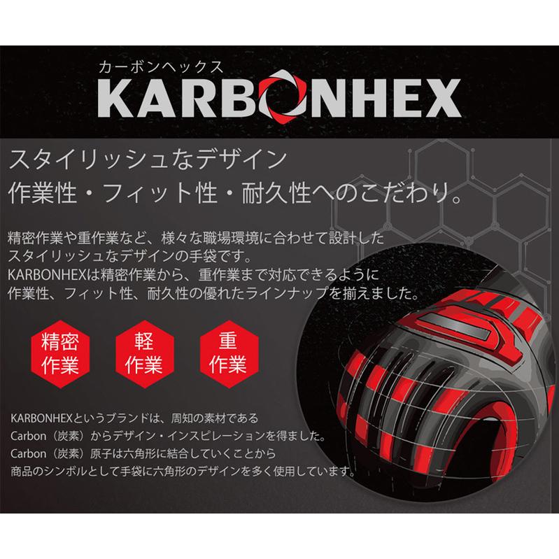 ミドリ安全 作業用手袋 KARBONHEX カーボンヘックス 重作業用手袋 KX