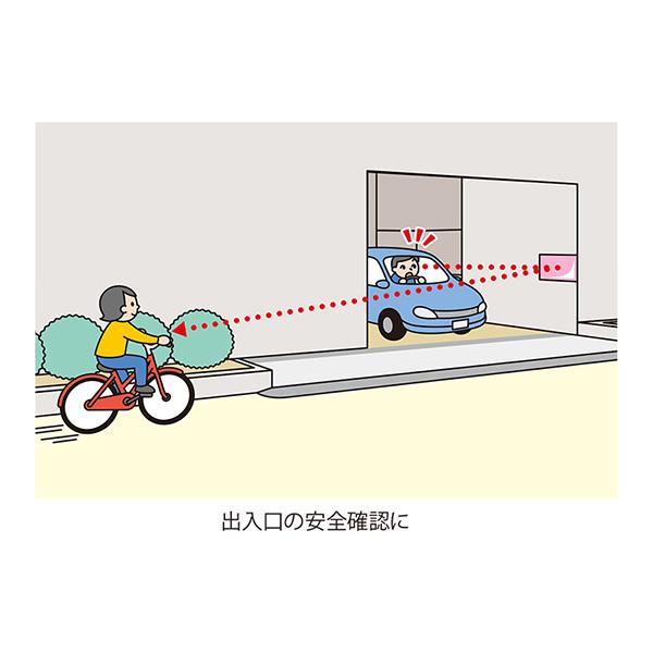 コミー Komy FFミラー 車出口 (屋外可) F15 接着タイプ : ミドリ安全
