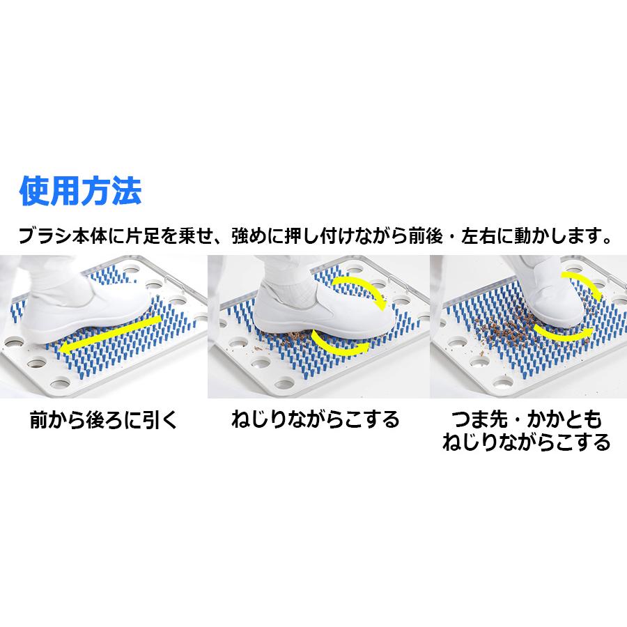 ミドリ安全 食品産業向け 靴底洗浄ブラシ HGクリーナー HBS-SSP-青