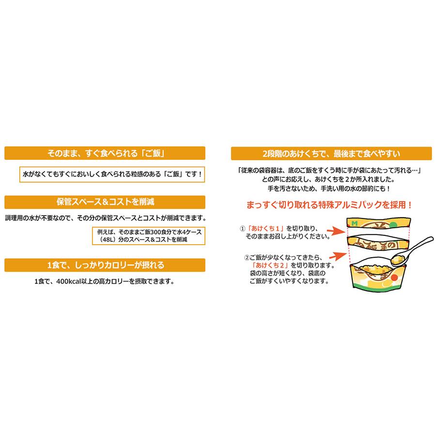 ミドリ安全 防災食品 そのままご飯 五目ごはん 290g×30袋 非常用食品