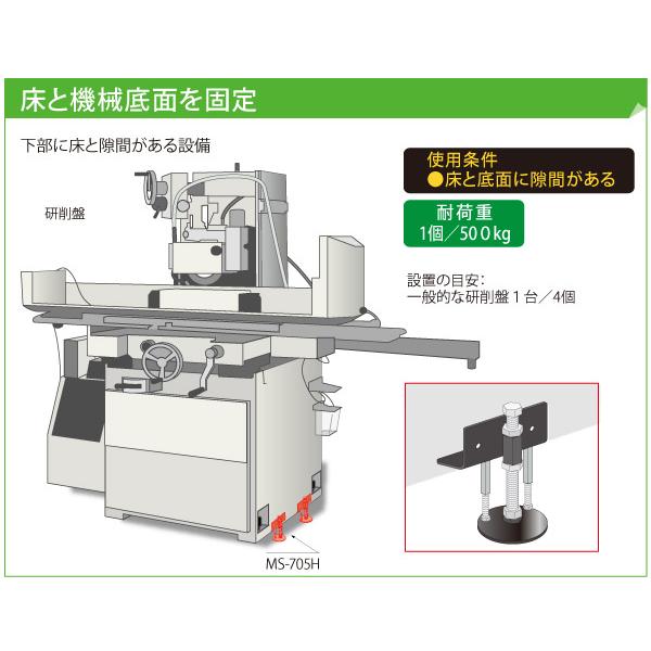 転倒防止対策用品 フレームホルダーH MS-705H1〜4 (高さ60〜80mm 80〜110mm 110〜140mm 140〜150mm用)の画像