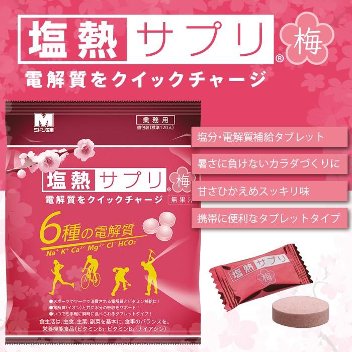 ミドリ安全 電解質をクイックチャージ 塩熱サプリ梅 業務用 1粒包装 1粒入 熱中対策 塩飴 夏 ミドリ安全 Com Paypayモール店 通販 Paypayモール