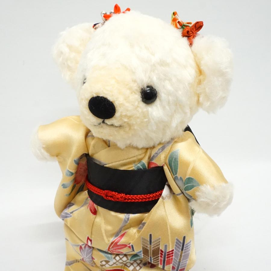 着物ベア Mサイズ 21cm KIMONO OBI Bear 日本製 ぬいぐるみ