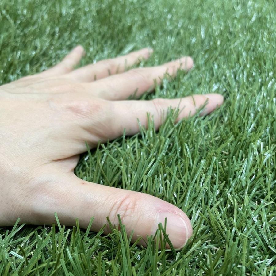 リアル人工芝 ロール つや消しタイプ 幅1m×長さ1m×10本 芝丈30mm 芝生