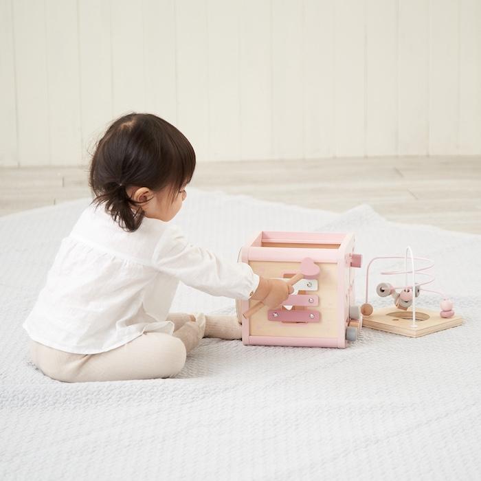 知育玩具 1歳 木製 1台5役 指先トレーニング アクティビティキューブ パズル おもちゃ レーベルレーベル 出産祝い 男の子 女の子 プレゼント ギフト 友達 2歳3歳 |  | 13