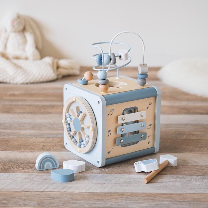 知育玩具 1歳 木製 1台5役 指先トレーニング アクティビティキューブ パズル おもちゃ レーベルレーベル 出産祝い 男の子 女の子 プレゼント ギフト 友達 2歳3歳 |  | 17