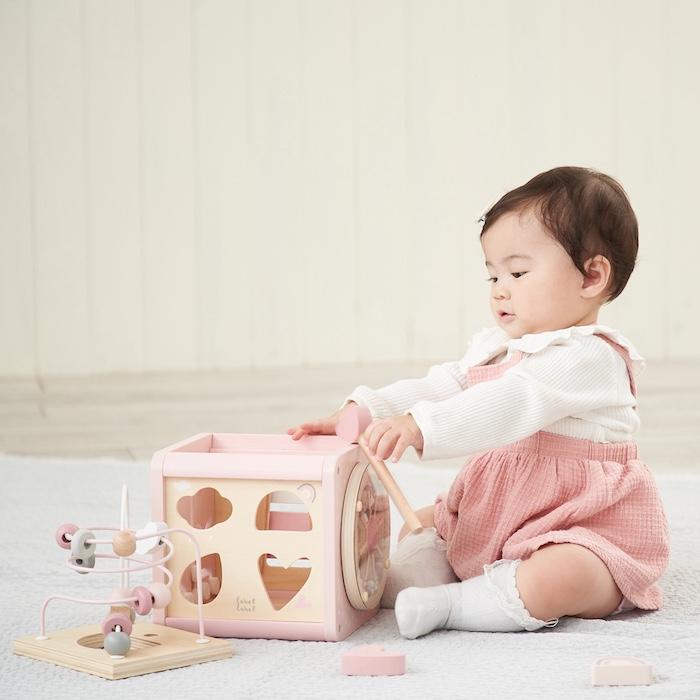 知育玩具 1歳 木製 1台5役 指先トレーニング アクティビティキューブ パズル おもちゃ レーベルレーベル 出産祝い 男の子 女の子 プレゼント ギフト 友達 2歳3歳 |  | 11