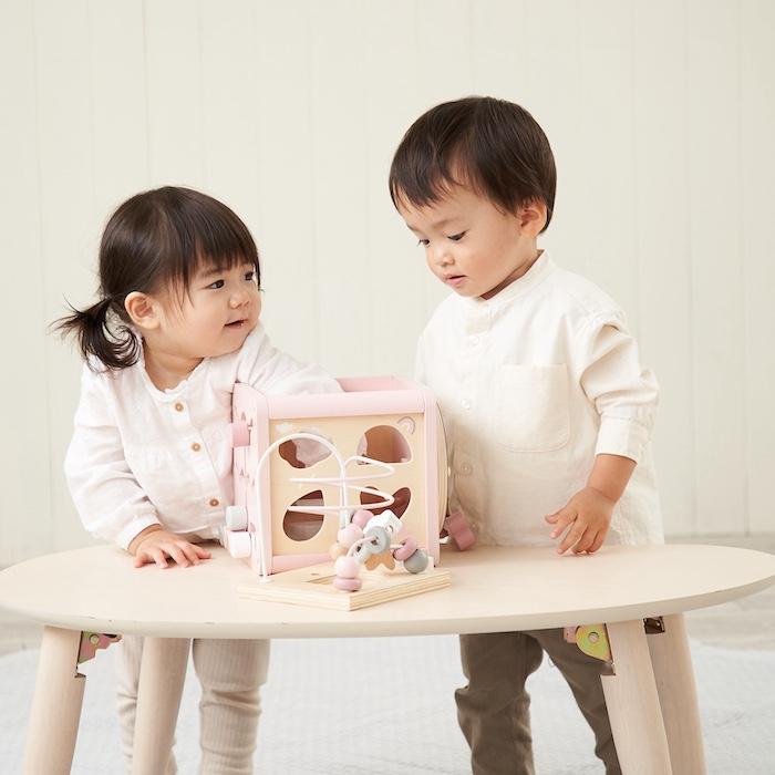 知育玩具 1歳 木製 1台5役 指先トレーニング アクティビティキューブ パズル おもちゃ レーベルレーベル 出産祝い 男の子 女の子 プレゼント ギフト 友達 2歳3歳 |  | 12
