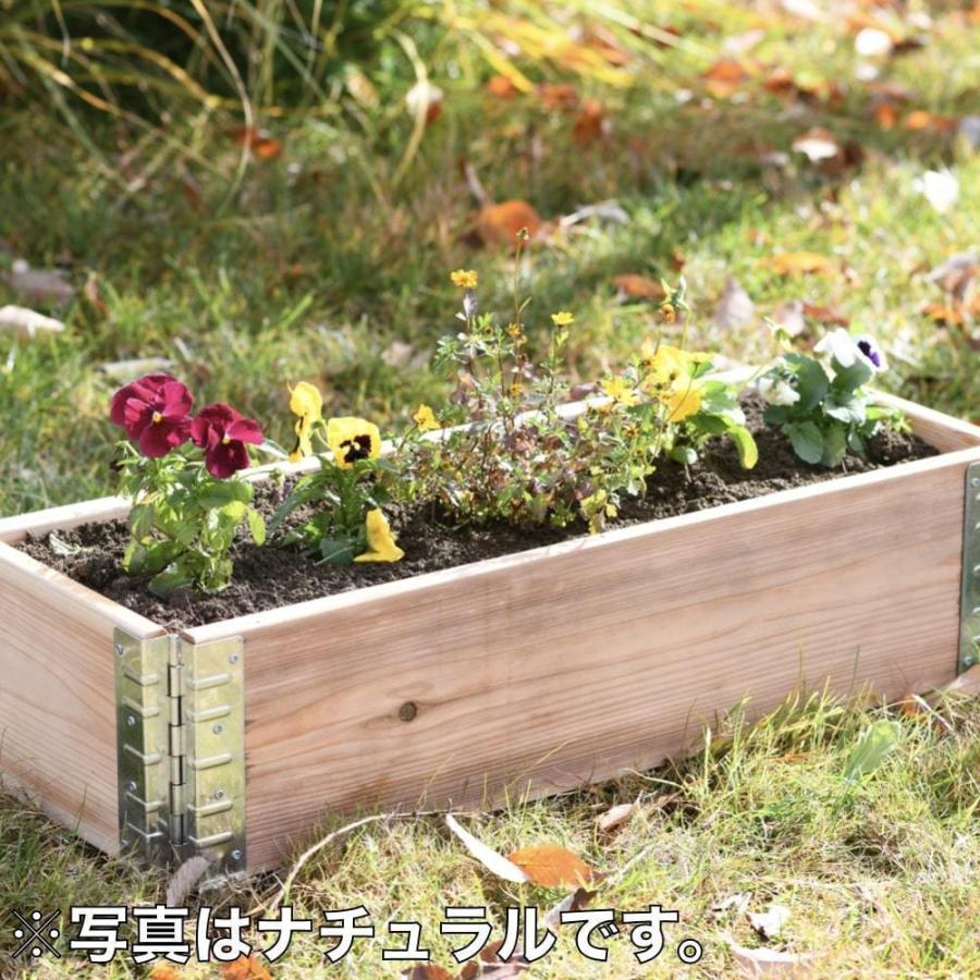 ガーデンボックス 1200×800 ブラック 日本製 花壇 プランター 家庭菜園 野菜 砂場 レイズドベッド ガーデン DIY - 7